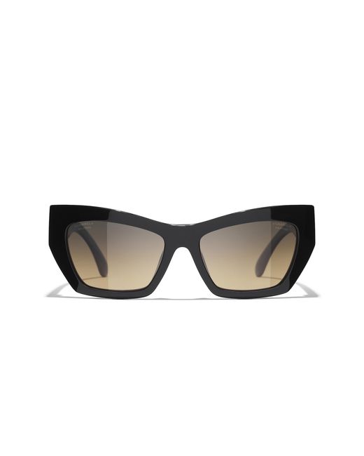 Chanel Black Sunglass Cat Eye Sunglasses Ch5527