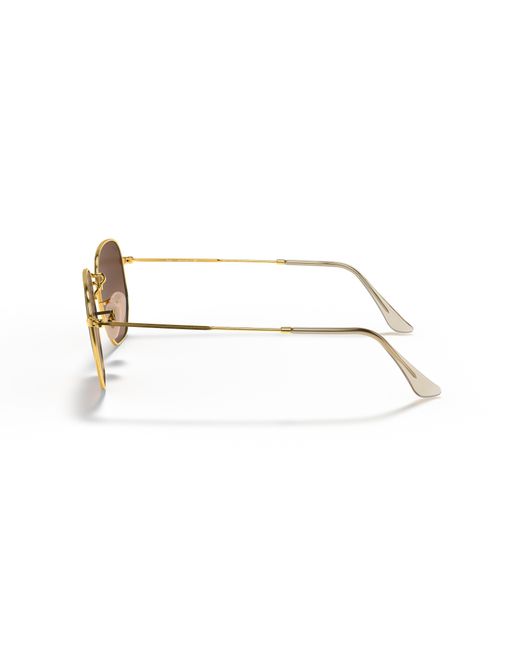Ray-Ban Black Rb3548n Hexagonal Flat Lens Hexagonal Sunglasses