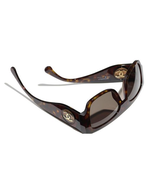 Chanel Black Sunglass Square Sunglasses Ch5549
