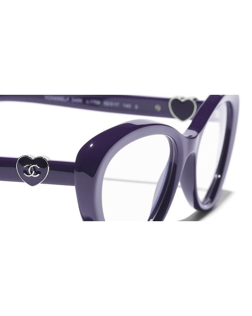 Chanel Black Sunglass Cat Eye Eyeglasses Ch3466