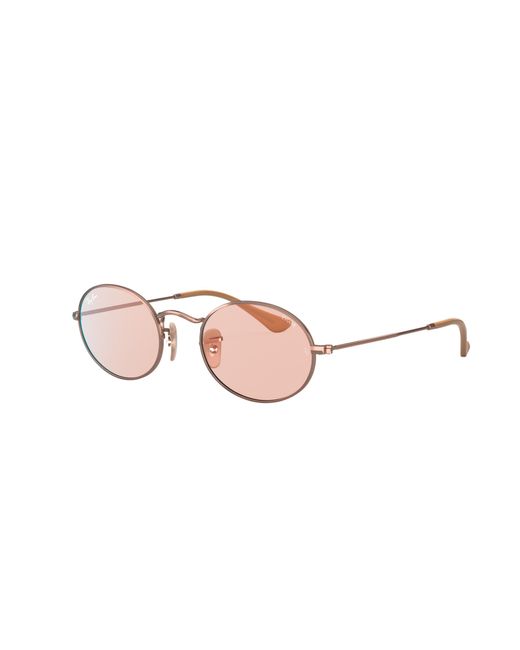 Ray-Ban Pink Unisex Rb3547n Oval Washed Evolve