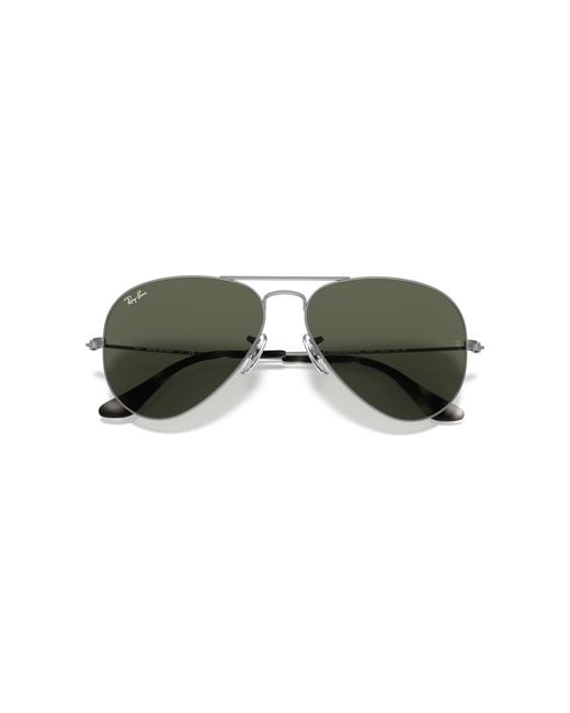 Ray-Ban Metallic Rb3025 Classic Aviator Sunglasses