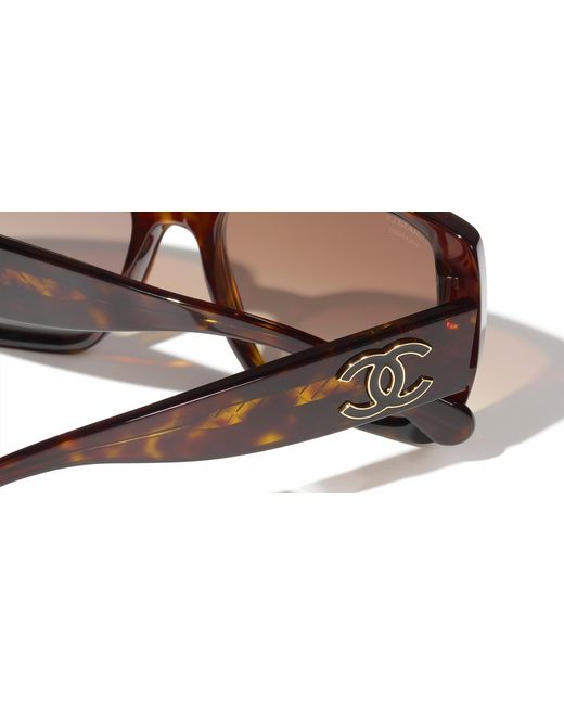 Chanel Black Sunglass Square Sunglasses Ch5541