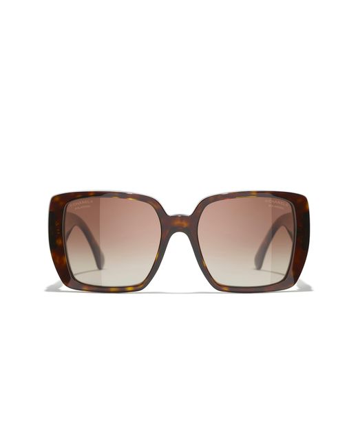 Chanel Black Sunglass Square Sunglasses Ch5541