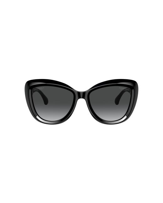 Chanel Black Sunglass Butterfly Sunglasses Ch5517