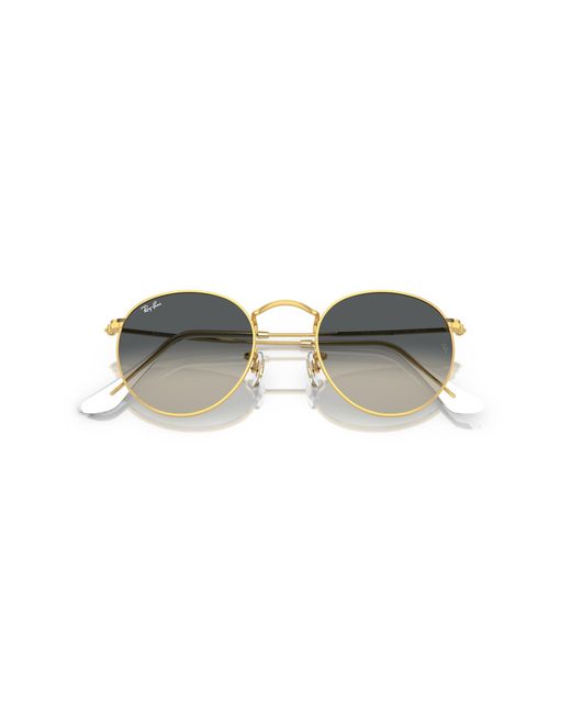 Ray-Ban Black Round Metal Sunglasses Frame Grey Lenses