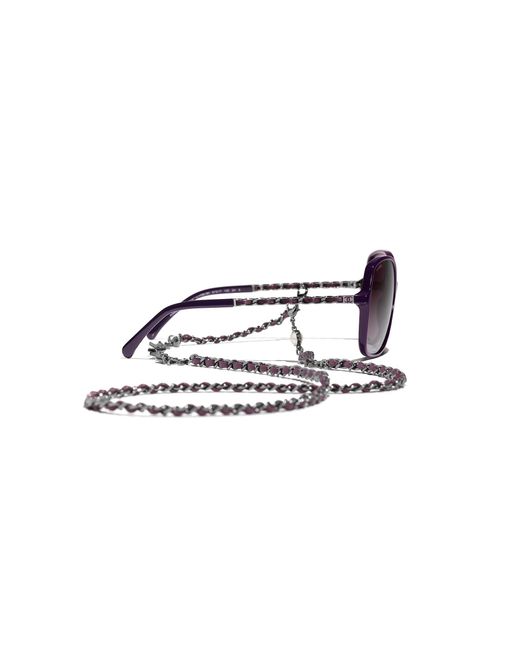 Chanel Black Sunglass Square Sunglasses Ch5210q