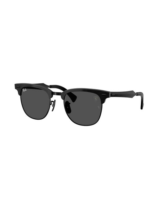 Ray-Ban Black Rb3807m Scuderia Ferrari Collection Sunglasses Frame Grey Lenses