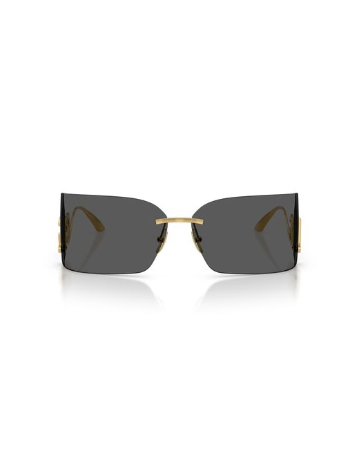 Dolce & Gabbana Black Rectangular Sunglasses