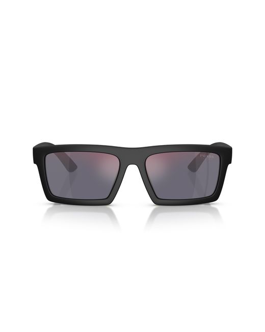 Prada Linea Rossa Black Sunglass Ps A07s for men