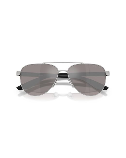 Prada Linea Rossa Man Ps 03qs - Frame Color: Black, Lens Color: Grey-black, Size 57-/17/145 for men