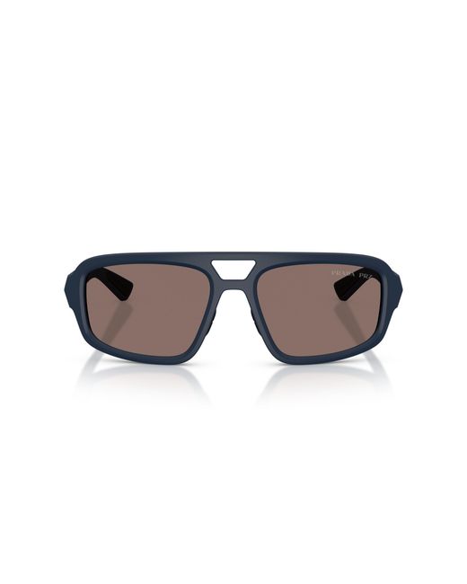 Prada Linea Rossa Black Sunglass Ps B11su for men