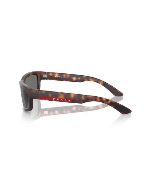 Prada Linea Rossa Black Sunglass Ps 01zsf for men