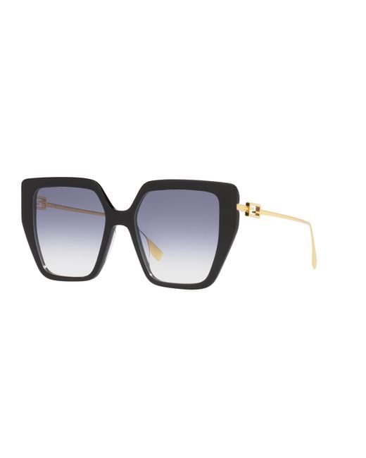 Fendi Black Oversized Sunglasses, Sunglasses, Lenses