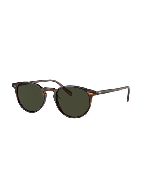 Oliver Peoples Black Sunglass Ov5004su Riley Sun