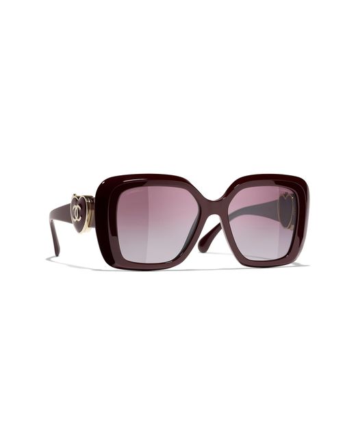 Chanel Black Sunglass Square Sunglasses Ch5518