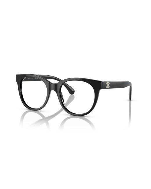 Chanel Black Sunglass Cat Eye Eyeglasses Ch3450b
