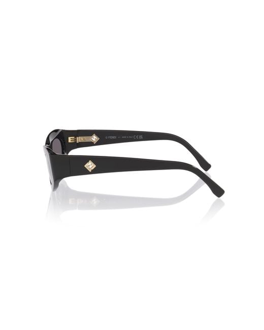 Fendi Black Sunglass Ff Diamonds Fe40177u