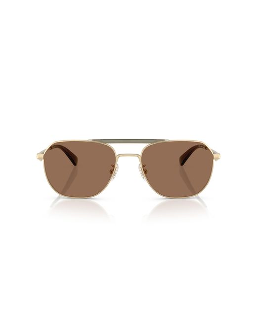 COACH Black Hc7178 Aviator Sunglasses for men