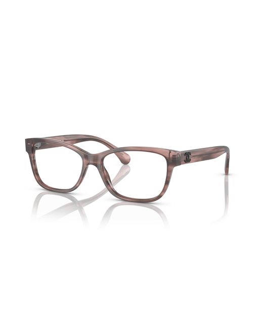 Chanel Black Sunglass Rectangle Eyeglasses Ch3449b