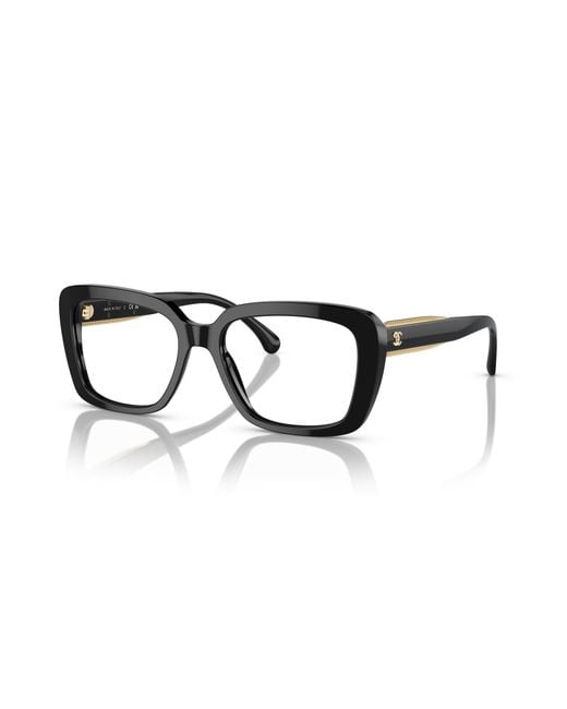 Chanel Black Sunglass Square Eyeglasses Ch3461a