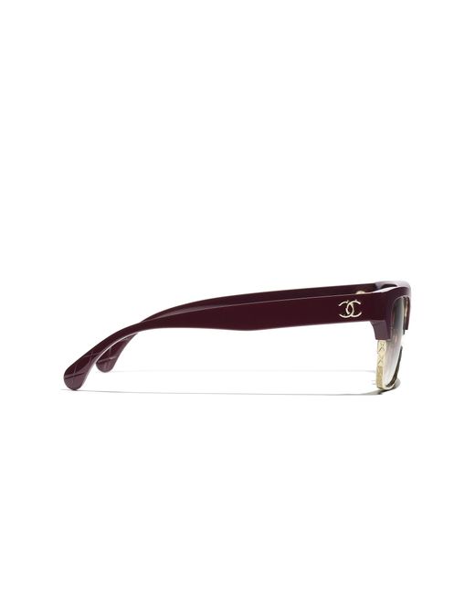 Chanel Black Sunglass Cat Eye Sunglasses Ch5558