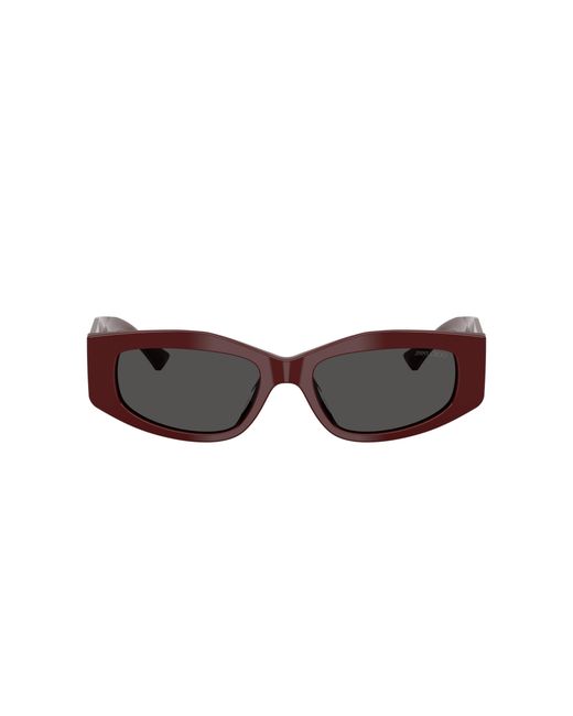 Jimmy Choo Black Geometric-Frame Sunglasses
