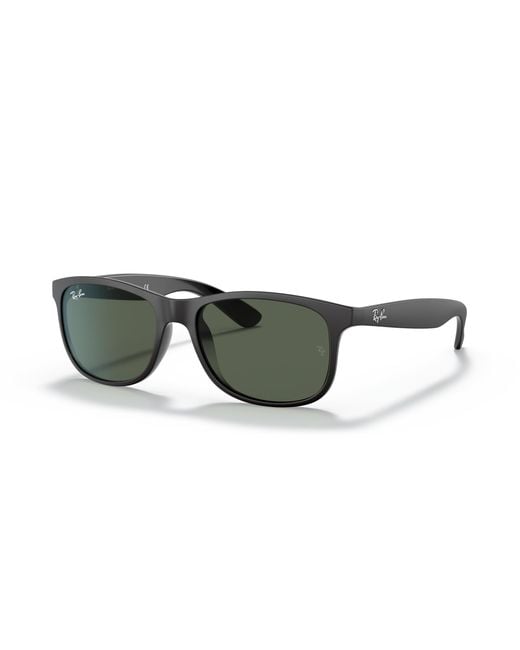 Ray-Ban Black Rb4202 607313 Andy Non-polarized Sunglasses, Matte Brown/brown Gradient, 55 Mm for men
