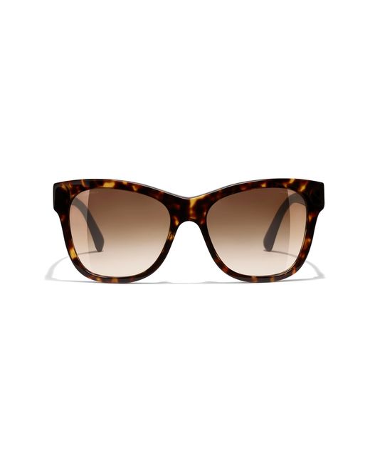 Chanel Brown Sunglass Square Sunglasses Ch5380