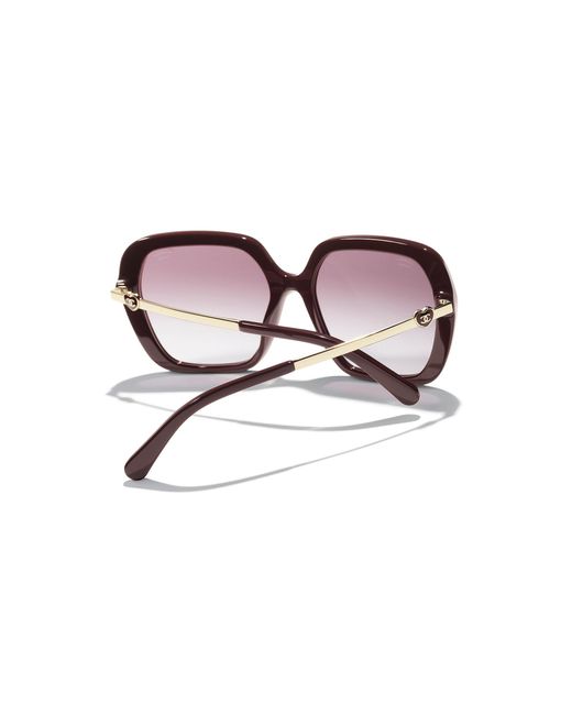 Chanel Black Sunglass Square Sunglasses Ch5521