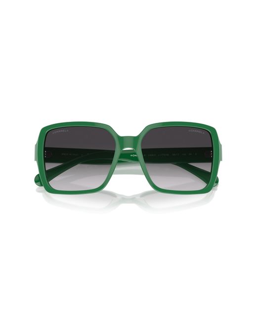 Chanel Black Sunglass Square Sunglasses Ch5408a