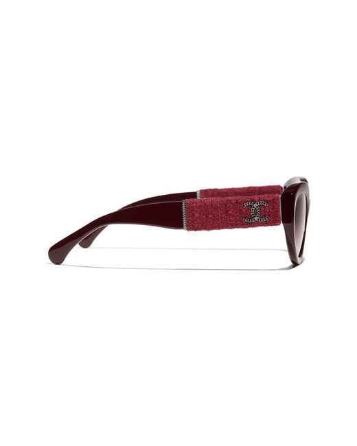 Chanel Black Sunglass Cat Eye Sunglasses Ch5513