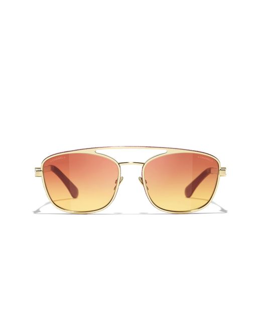 Chanel Black Sunglass Pilot Sunglasses Ch4290q
