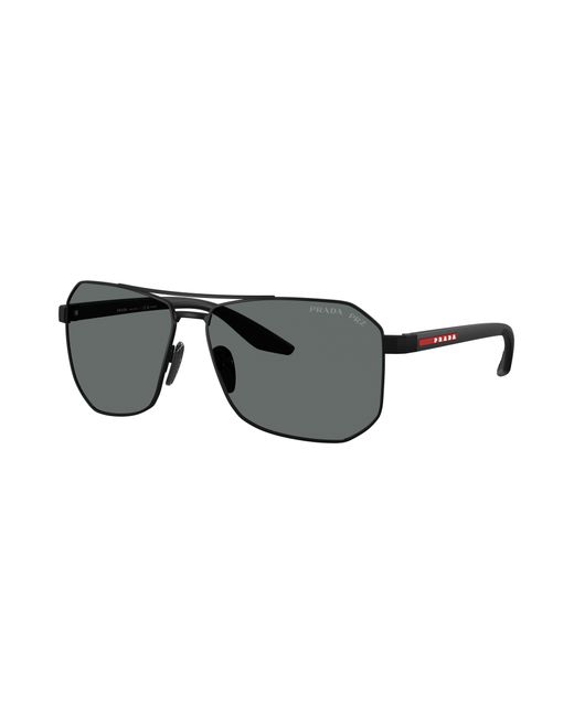Prada Linea Rossa Mannelijk Sunglass Ps 01Xs in het Black voor heren