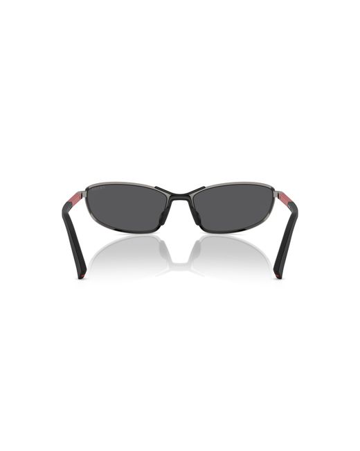 Prada Linea Rossa Black Sunglass Ps 01us Active for men