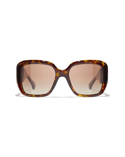 Chanel Black Sunglass Square Sunglasses Ch5512