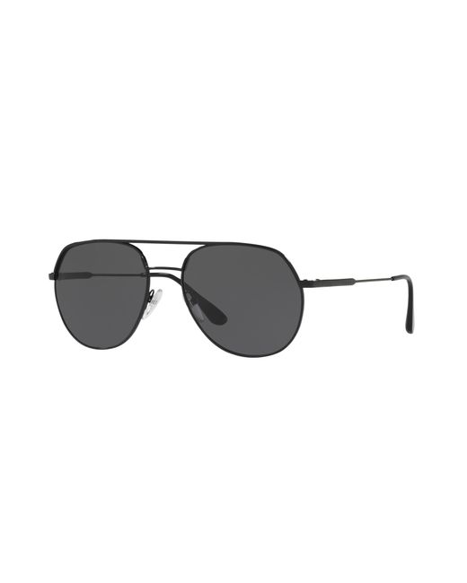 Prada Gray Pr 55us 1ab5s0 Pilot Sunglasses