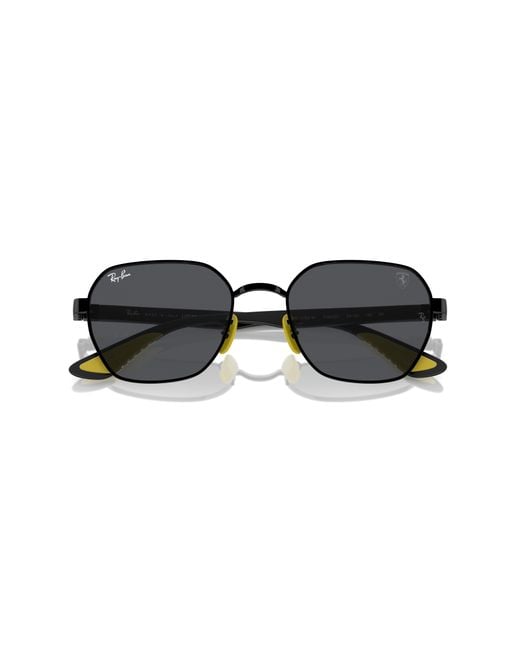 Ray-Ban Black Sunglasses Rb3794m Scuderia Ferrari Collection