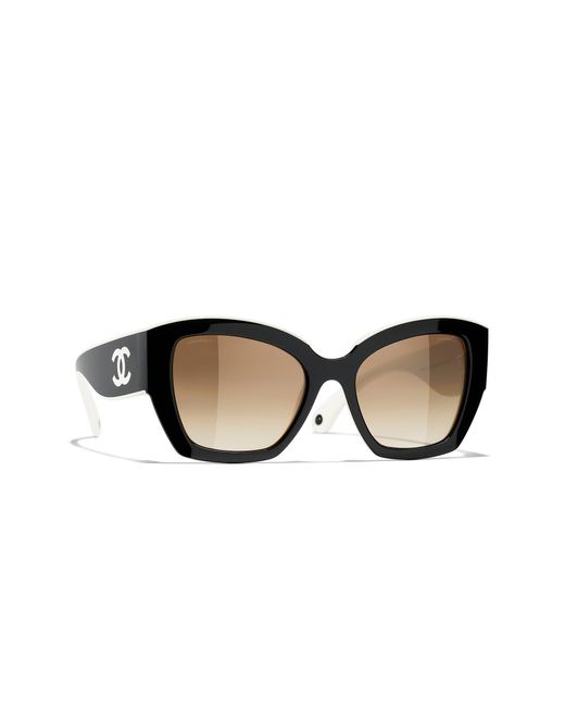 Chanel Black Sunglass Butterfly Sunglasses Ch6058
