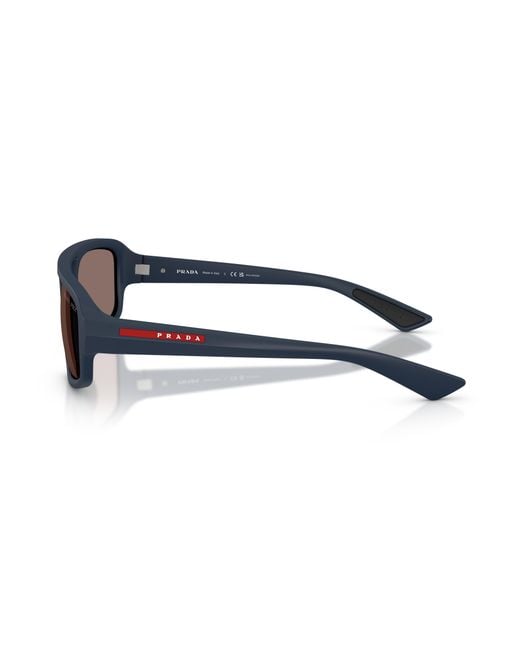 Prada Linea Rossa Black Sunglass Ps B11su for men