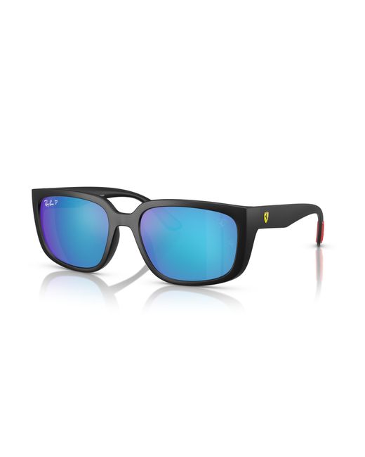 Ray-Ban Black Sunglasses Rb4443m Scuderia Ferrari Collection Polarized+ Lenses