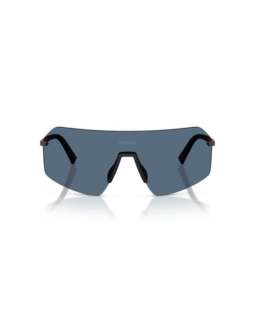 Prada Linea Rossa Black Sunglass Ps B50s for men