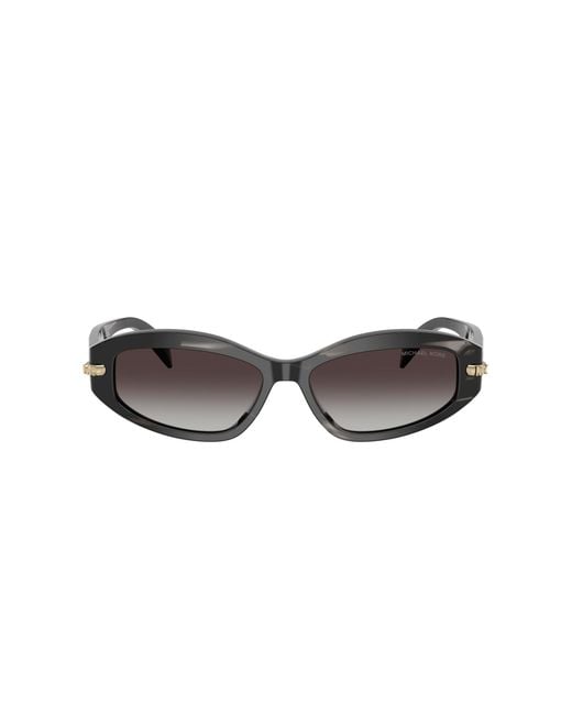 Michael Kors Brown Oval Sunglasses