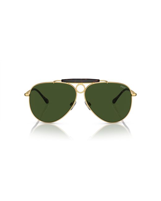 Polo Ralph Lauren Green Sunglass Ph3149 for men