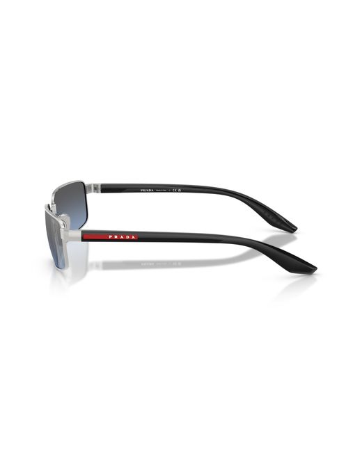 Prada Linea Rossa Black Sunglass Ps B54s for men