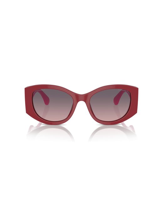 Chanel Black Sunglass Oval Sunglasses Ch5524a