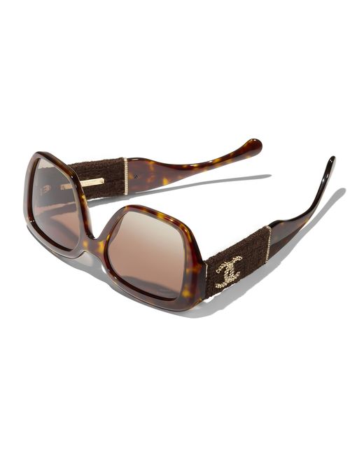 Chanel Black Sunglass Square Sunglasses Ch5512