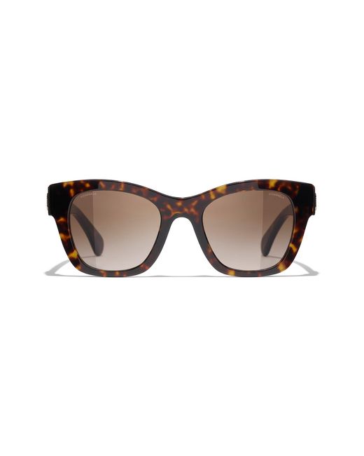 Chanel Black Sunglass Square Sunglasses Ch5478