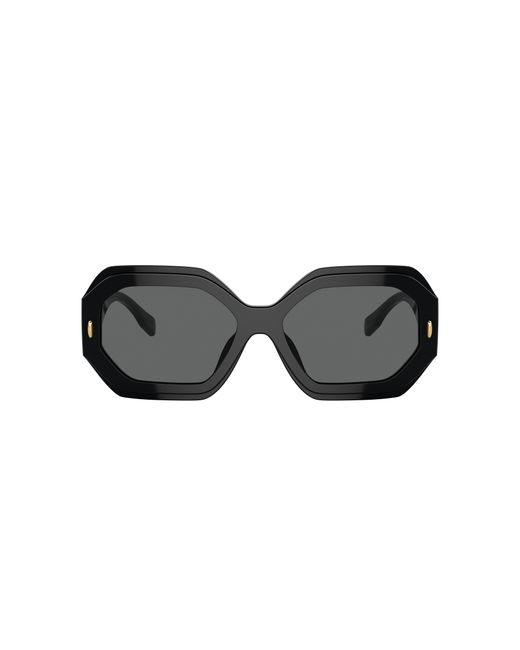 Tory Burch Black Miller 55mm Geometric Sunglasses