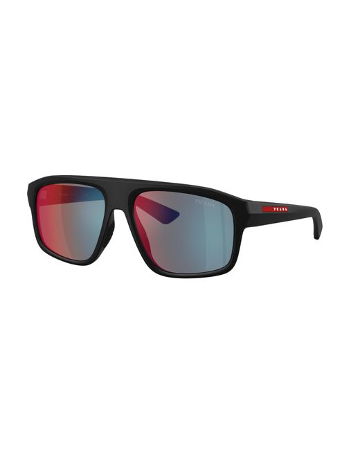 Prada Linea Rossa Black Sunglass Ps B02s for men